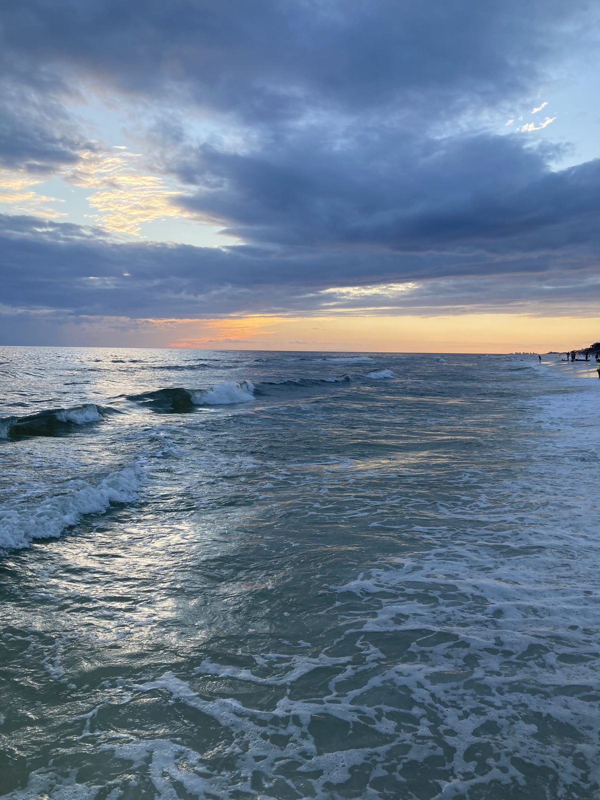 Golden hour over the surf